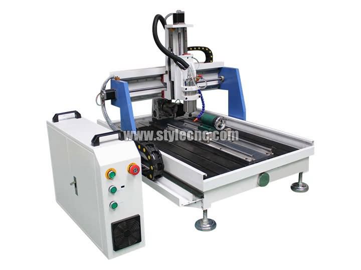入門(mén)級(jí)臺(tái)式數(shù)控雕刻機(jī)，帶第四軸旋轉(zhuǎn)工作臺(tái)