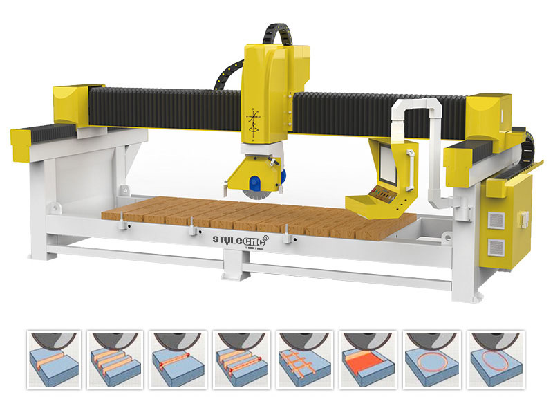 四軸數(shù)控廚房臺(tái)面和盥洗臺(tái)面橋鋸