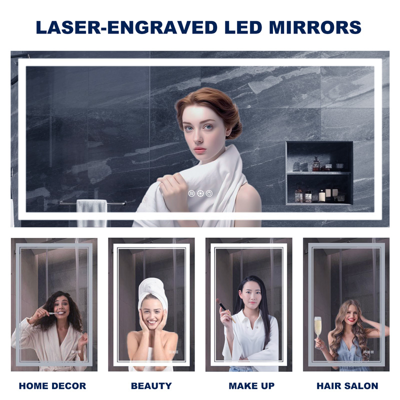 全尺寸 4x8 用于制作 LED 鏡子的光纖激光雕刻機