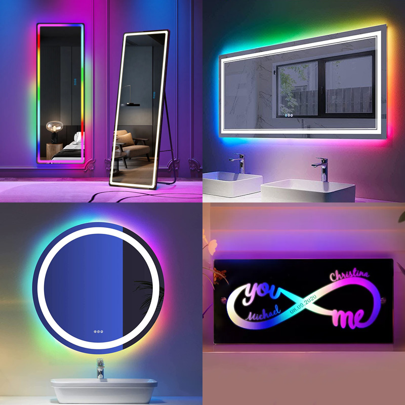 全尺寸 4x8 用于制作 LED 鏡子的光纖激光雕刻機