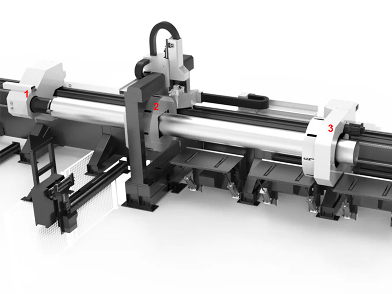 帶自動(dòng)送料器的3D激光管材坡口切割機(jī)