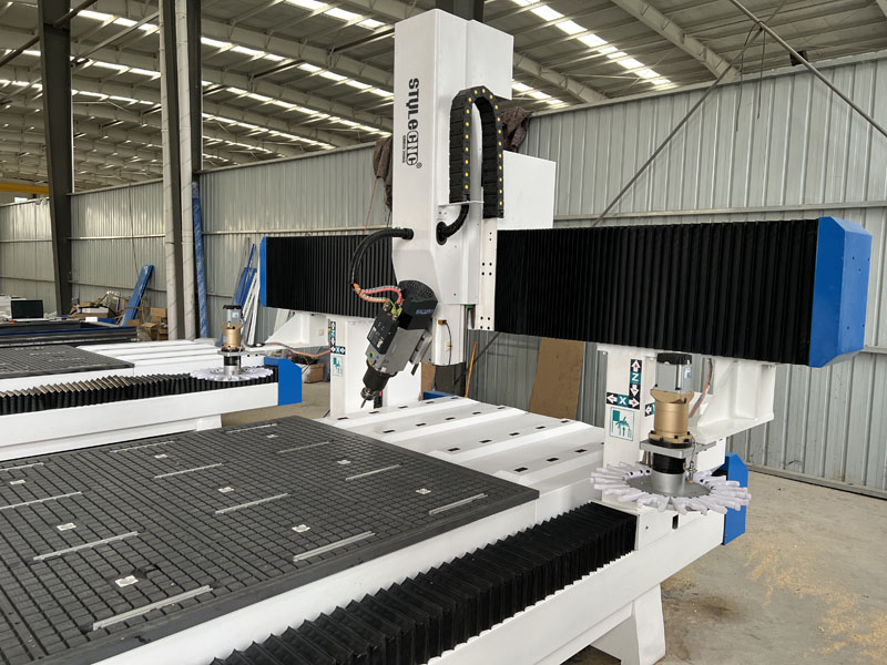 工業(yè)四軸數(shù)控木工雕刻機，帶滾筒ATC主軸套件