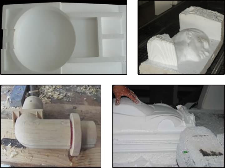 四軸自動換刀數(shù)控木工雕刻機樣品