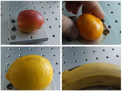 CO2 激光水果打標機 DIY 定制徽標和標志 CO2 激光水果打標機 DIY 定制徽標和標志