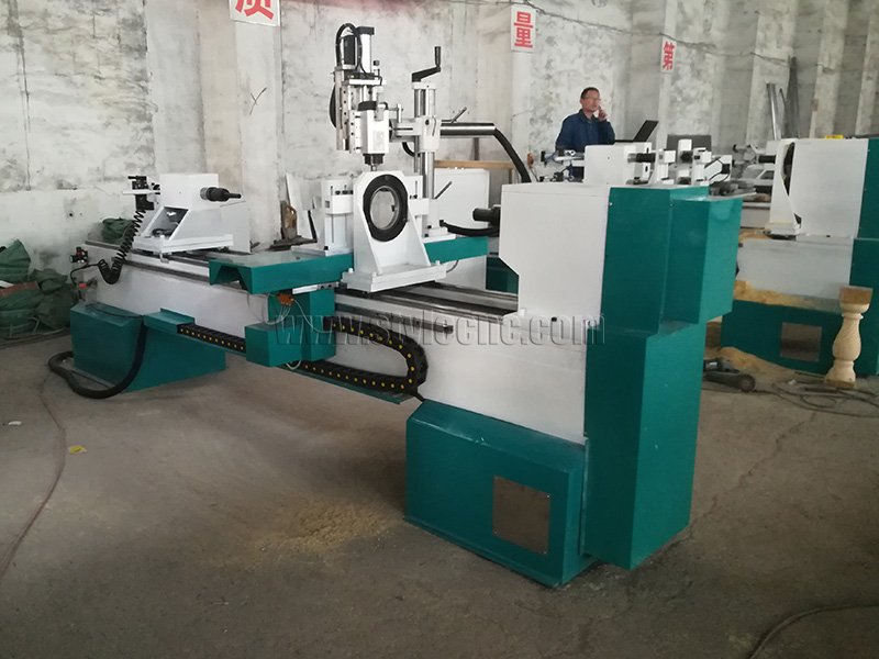 四軸數(shù)控木工車床3D車削、銑削、拉削