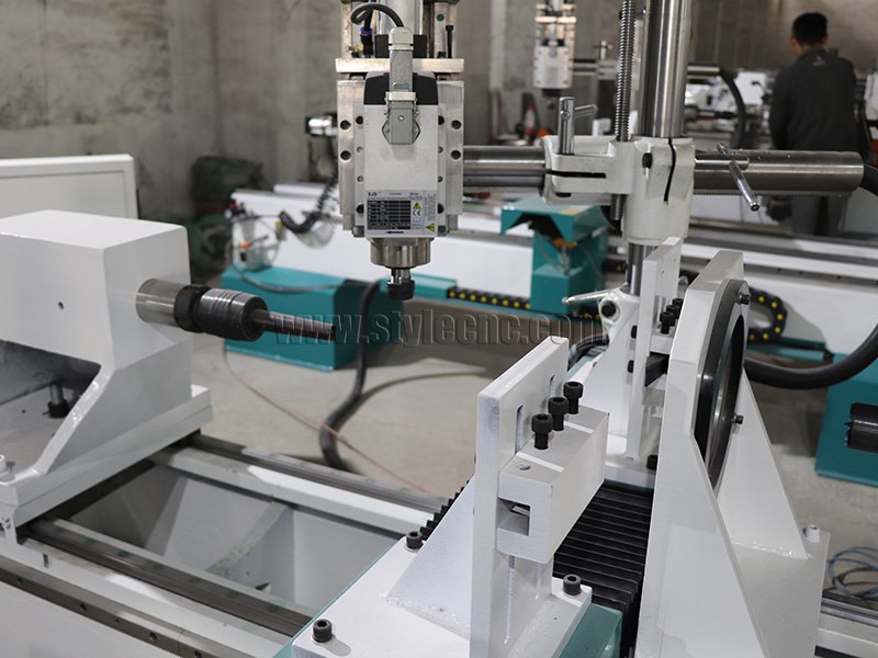 四軸數(shù)控木工車床3D車削、銑削、拉削