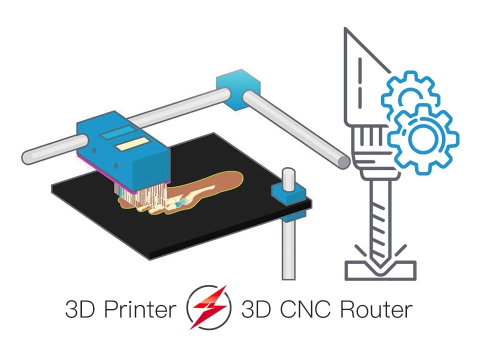 3D打印機 VS3D數(shù)控雕刻機