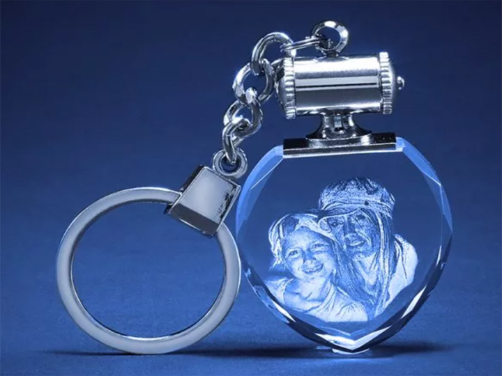 激光雕刻3D水晶飾品禮品