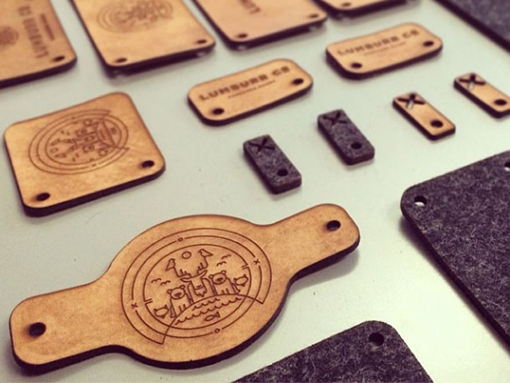 CO2 激光雕刻皮革標(biāo)簽