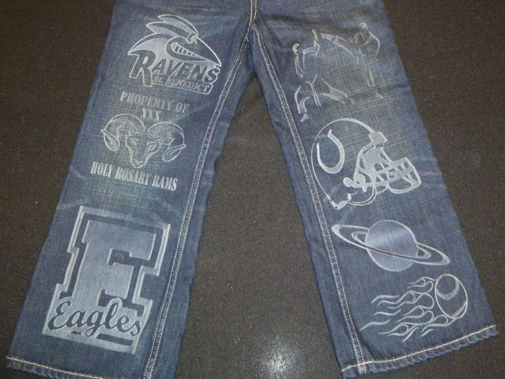 激光雕刻牛仔褲項(xiàng)目