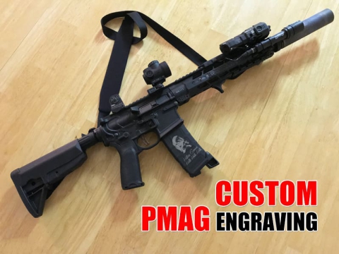 如何使用激光點畫機為槍支定制PMAG？