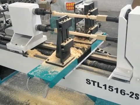 雙軸數(shù)控木工車床，雙主軸，用于木工