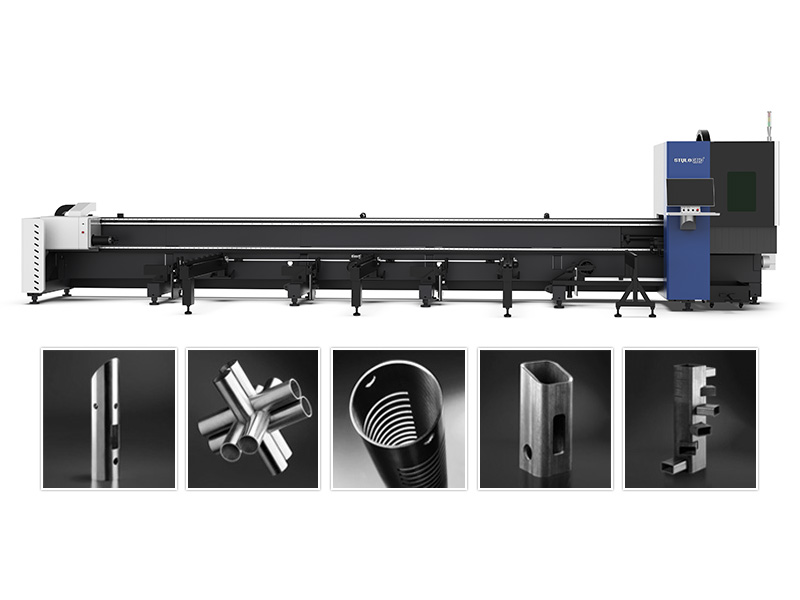 數(shù)控激光金屬管切割機(jī)帶半自動(dòng)送料器出售