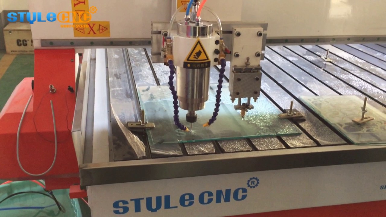 數(shù)控玻璃雕刻切割機(jī)樣品