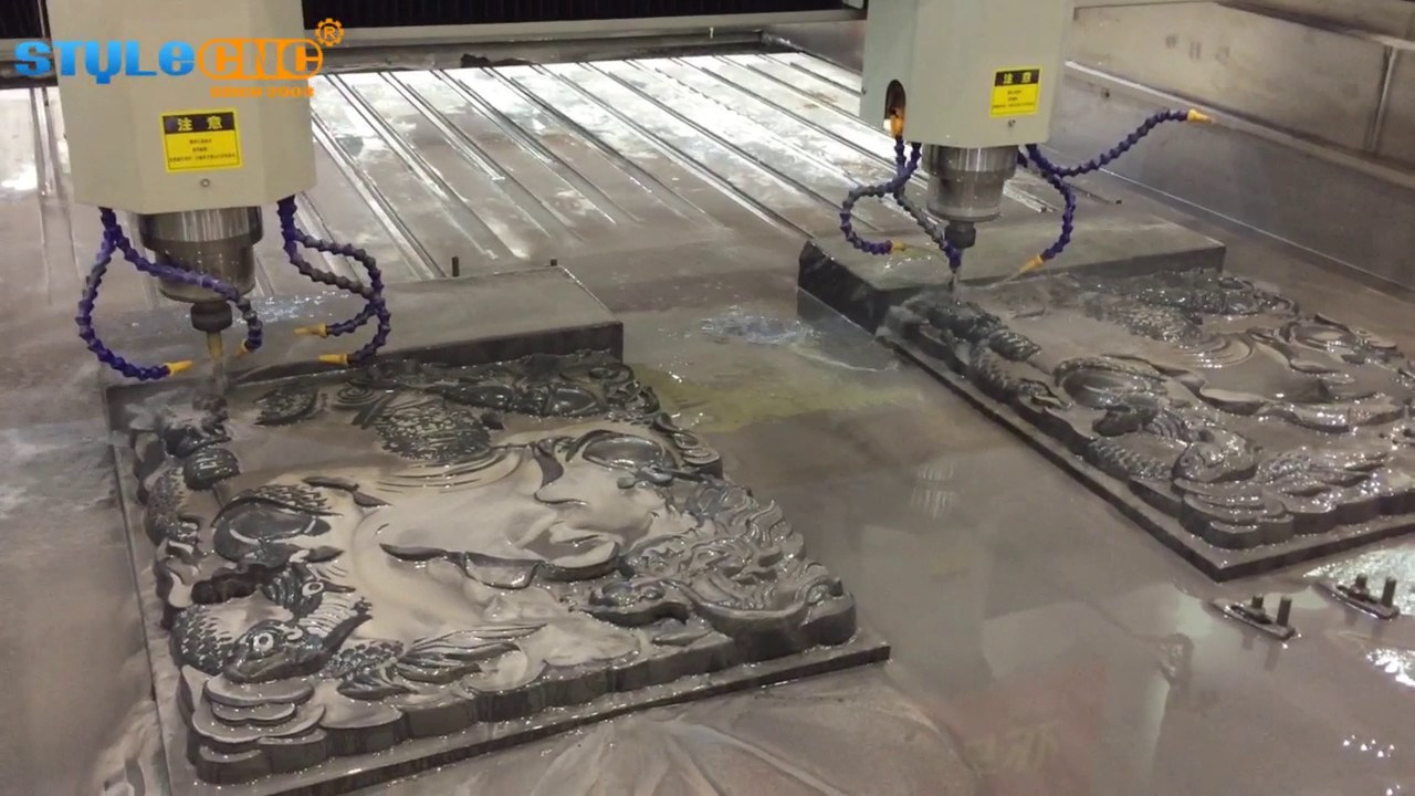 雙頭石材雕刻數(shù)控大理石雕刻機(jī)