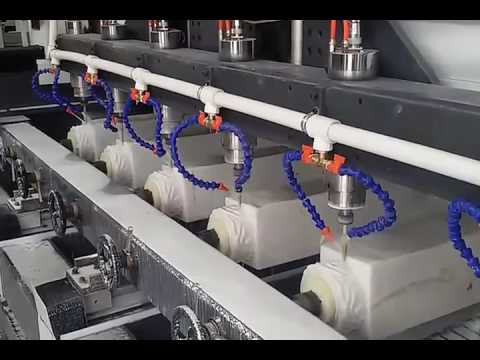 多頭3D數(shù)控大理石柱雕刻機(jī)