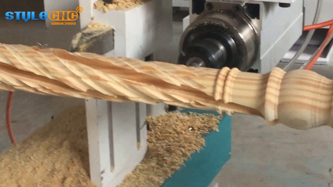 數(shù)控木工車床拉削樓梯扶手